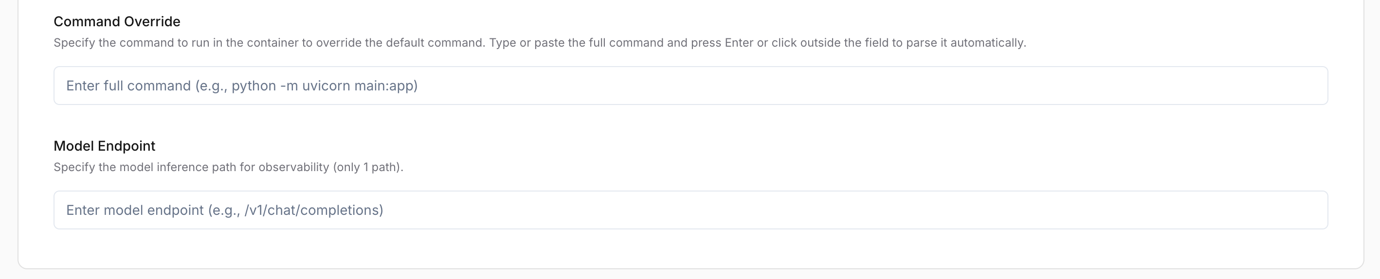 Container configuration continued