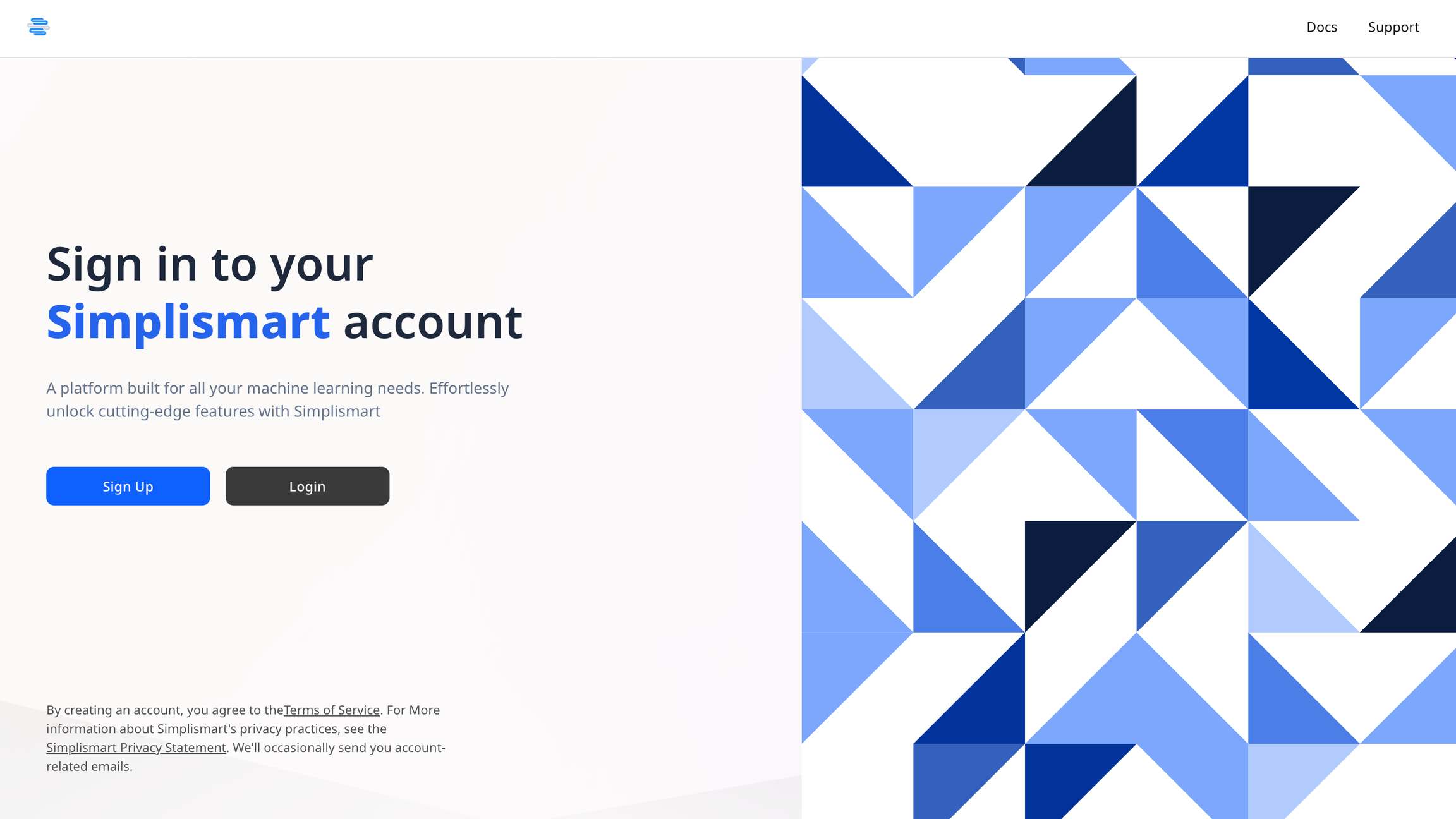 Sign up interface showing email entry field